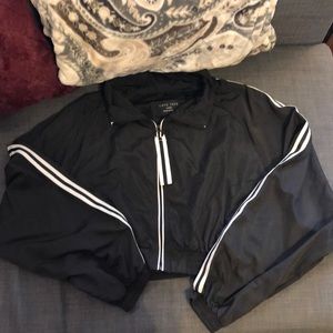 Cropped athletic jacket